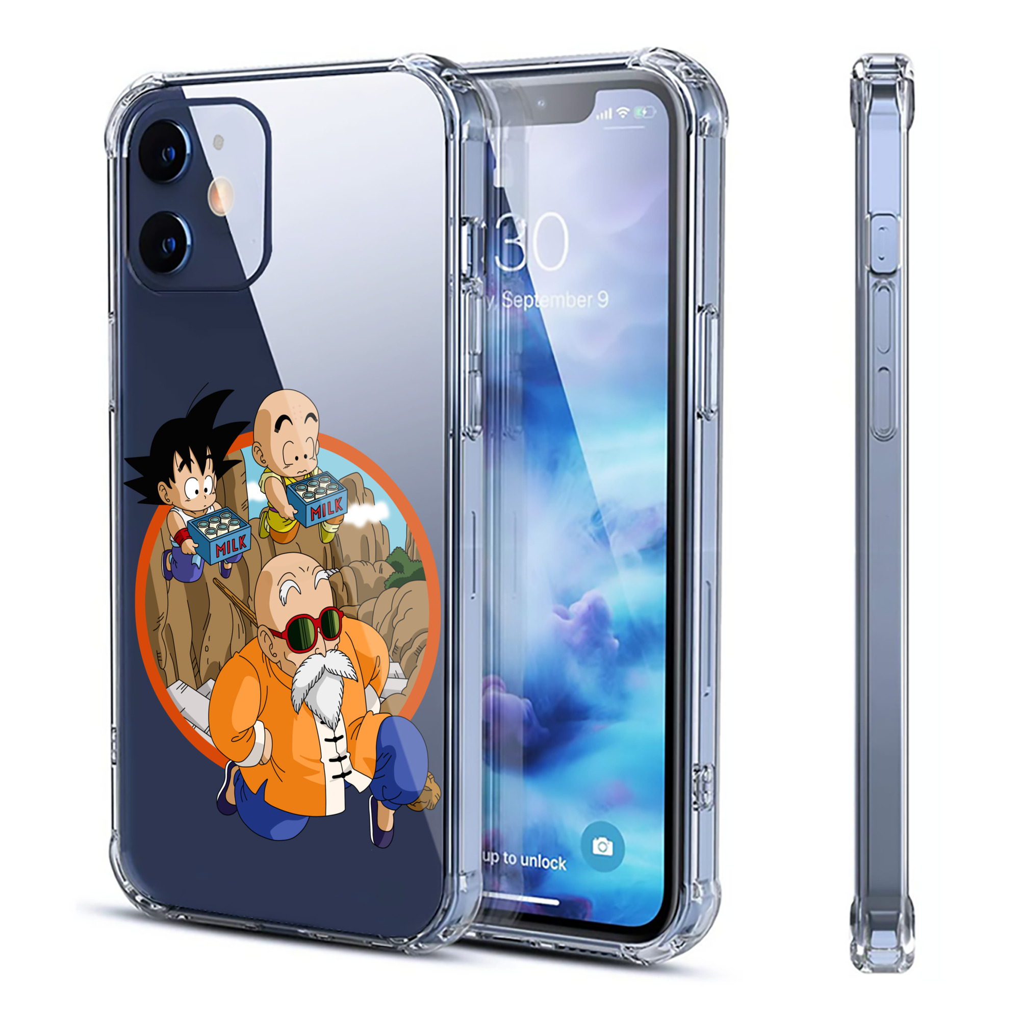 （画像用） ドラゴンボール 亀仙人（かめせんにん） DRAGON BALL Master Roshi Kame Sennin 【iPhone 12シリーズ対応】透明スマホケース（クリアソフトケース）